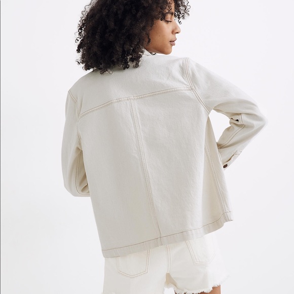 (NWOT) Denim Ashwood Chore Coat in Cloud Lining - Picture 4 of 13